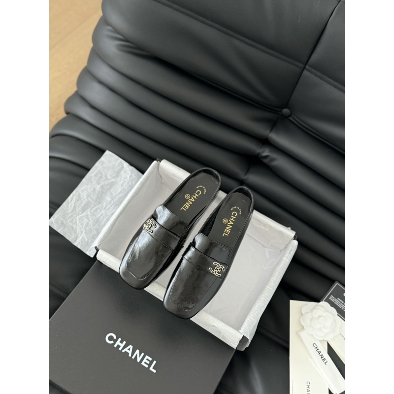 Ch*el leather shoes
